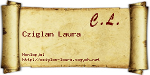 Cziglan Laura névjegykártya